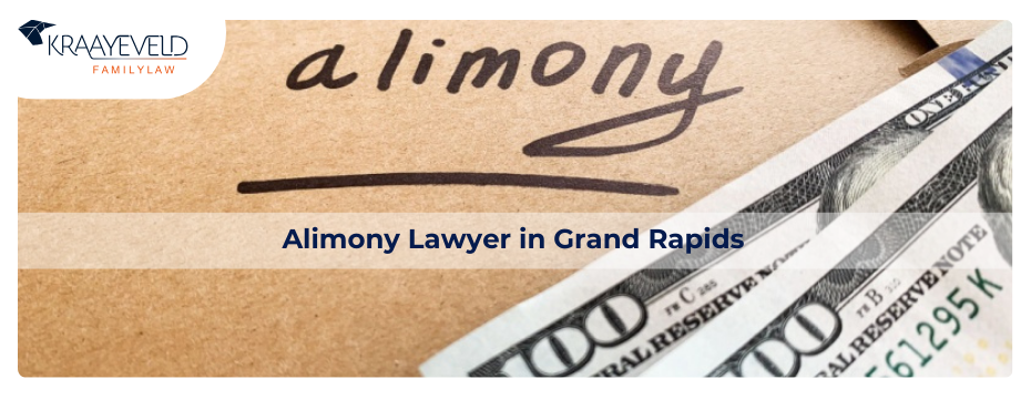A couple of 100-dollar bills to visually reflect the concept of alimony in Grand Rapids