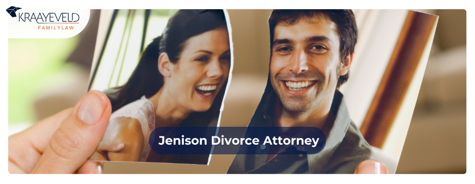 A ripped picture of a couple representing divorce in Jenison